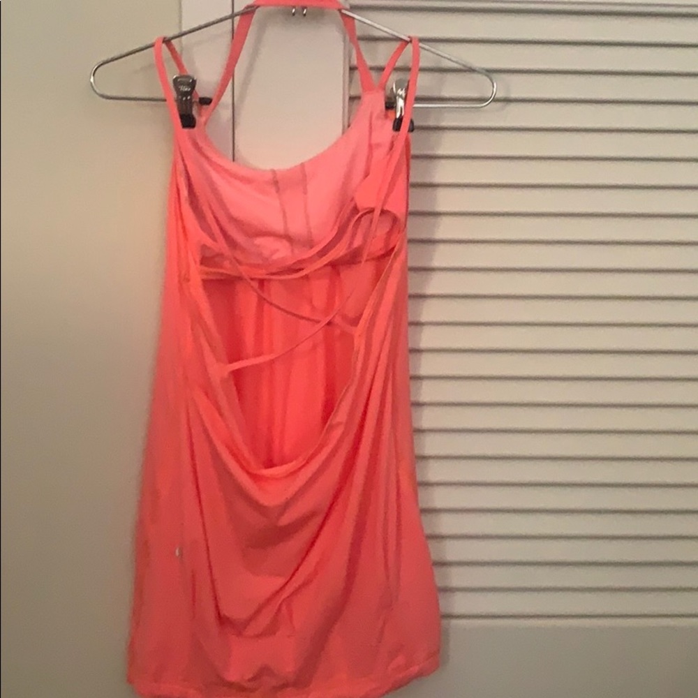 Hot neon pink Lululemon tank top size 2 - Picture 2 of 3
